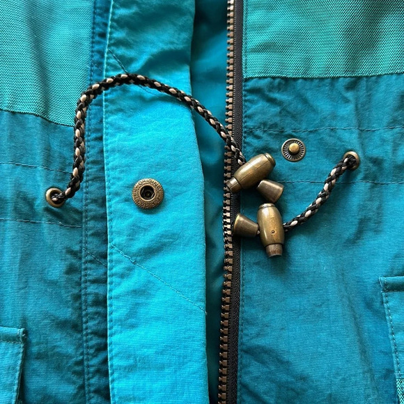 MOUNTAIN GOAT Vintage Anorak Jacket Teal Embroidered Western Vibe, Size Medium - Picture 15 of 16